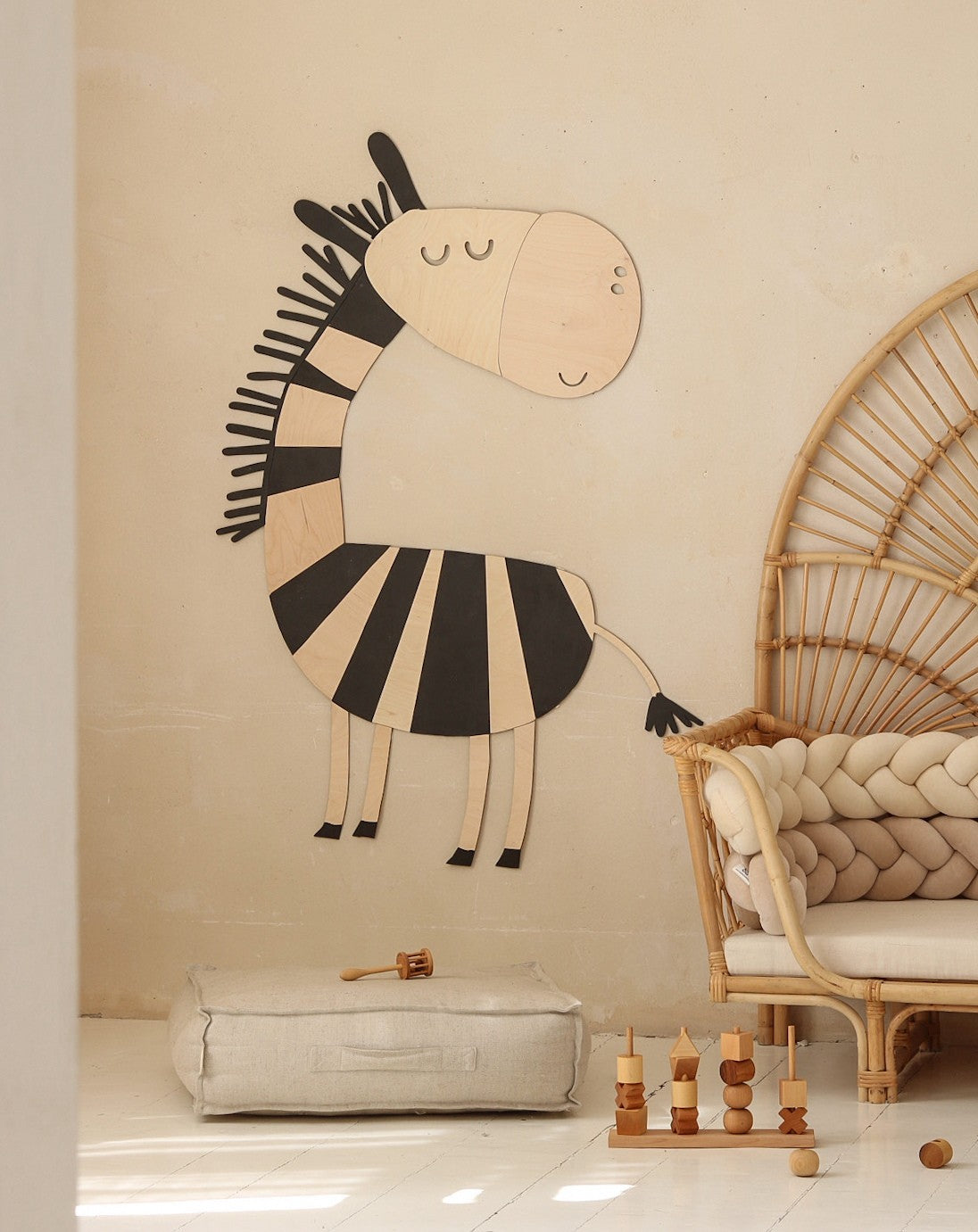 Safari Zebra – Wooden Wall Decoration
