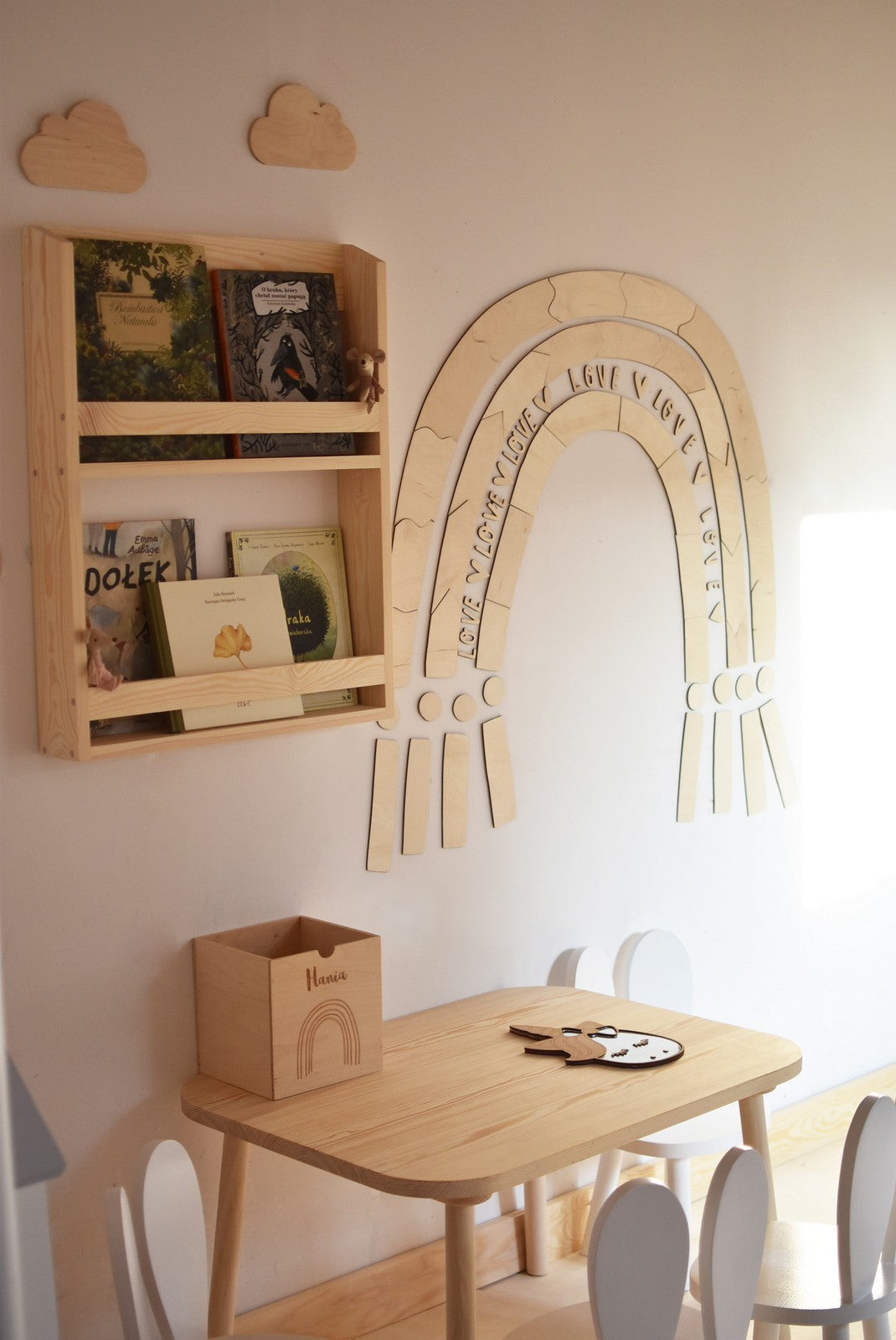 Wooden Wall Decoration - Rainbow