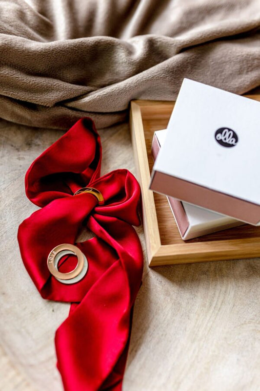 Silk Ribbon Bracelet - LOVE