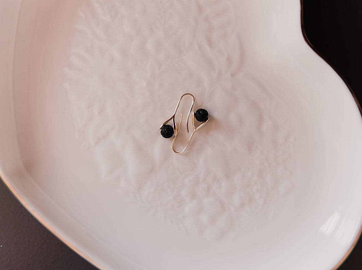 14K Gold Plated Diffuser Earrings - Drop