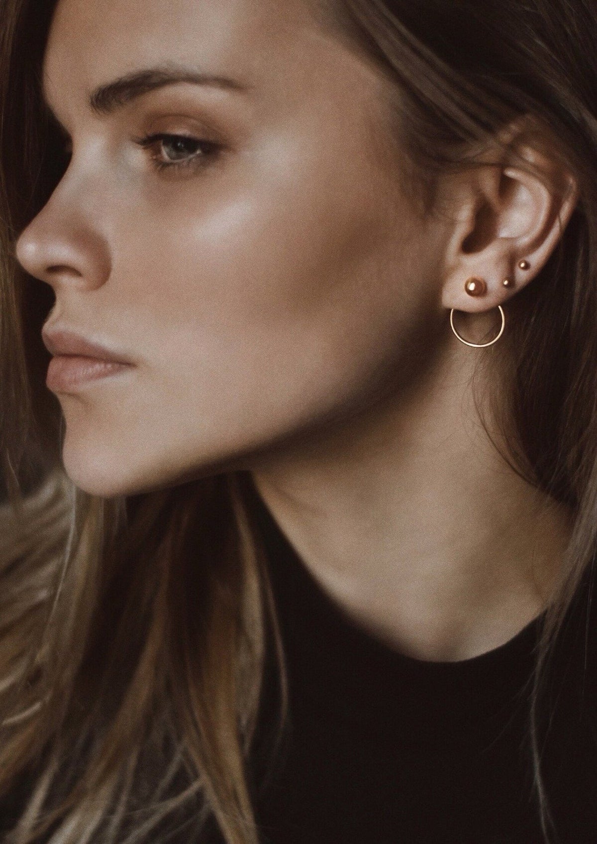 Chord Earrings - Gold