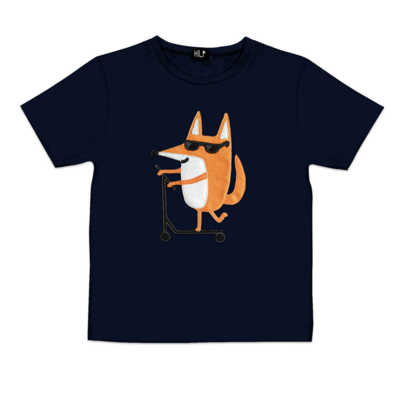 Kids Scootering Fox T-Shirt