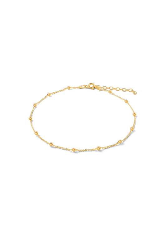 Mini Bubble Anklet - Gold