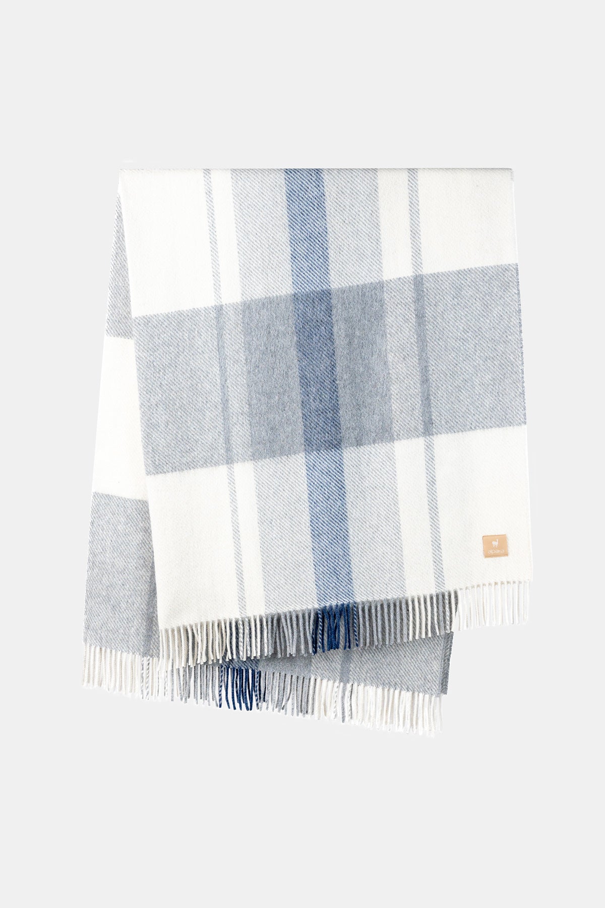 Natural Alpaca Wool Throw – Classic Tartan
