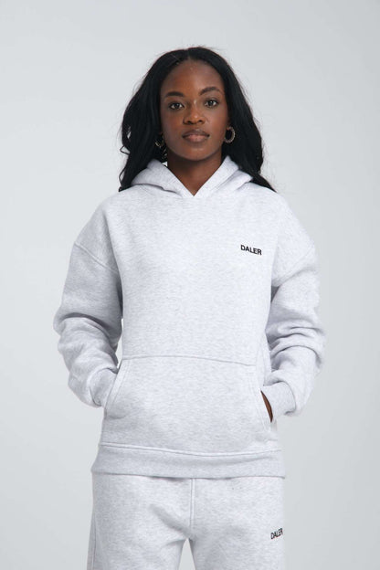 Basic Heavyweight Hoodie - Grey Melange