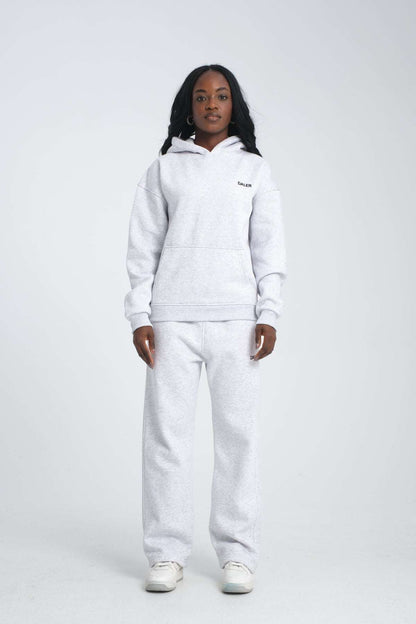 Basic Heavyweight Hoodie - Grey Melange