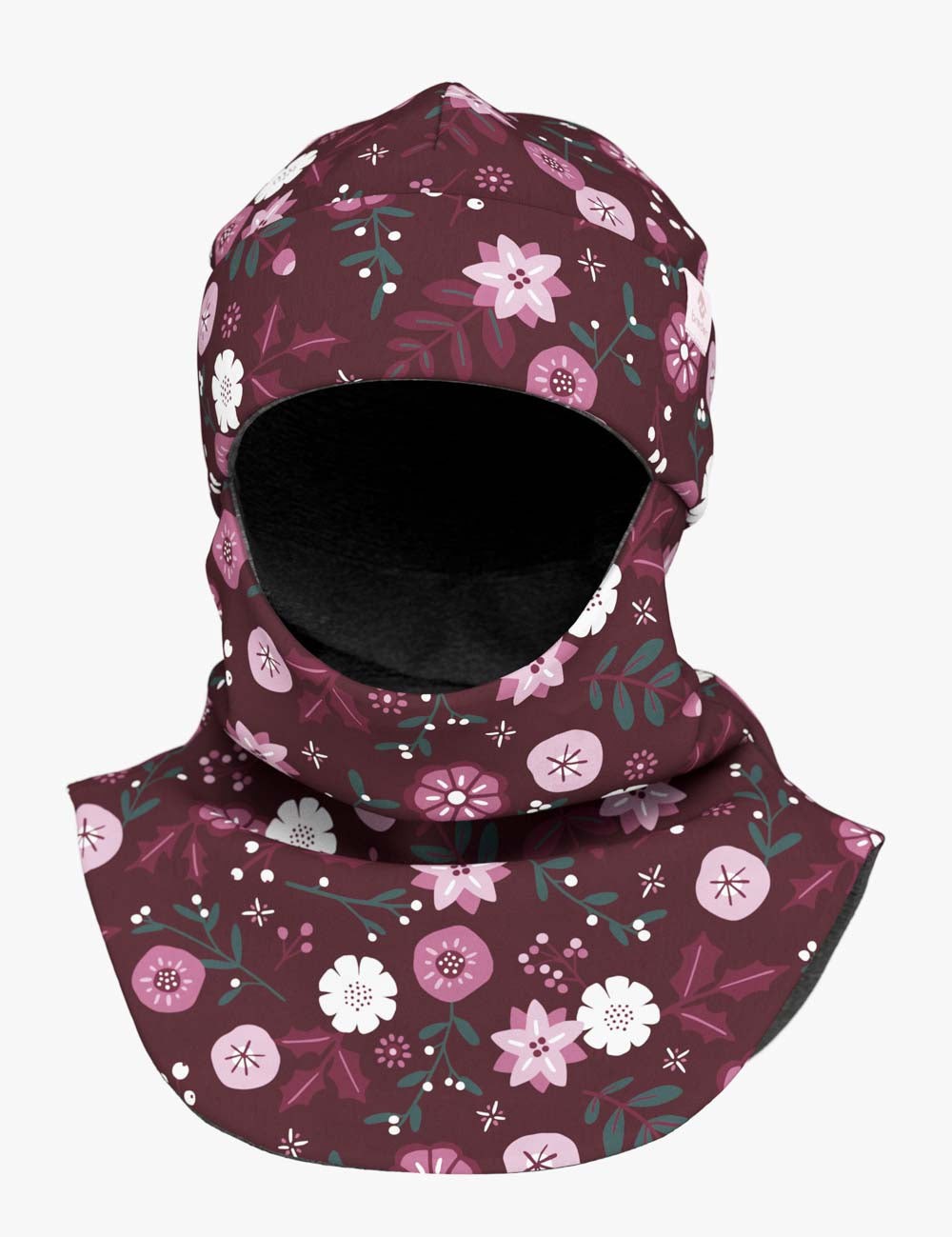 Merino Balaclava For Kids BREM - Winter Flowers