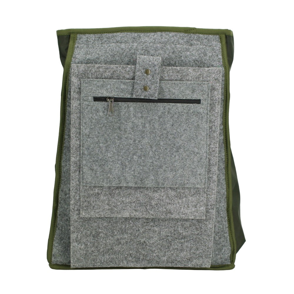 Cafe Backpack with G-hook - Khaki & Beige