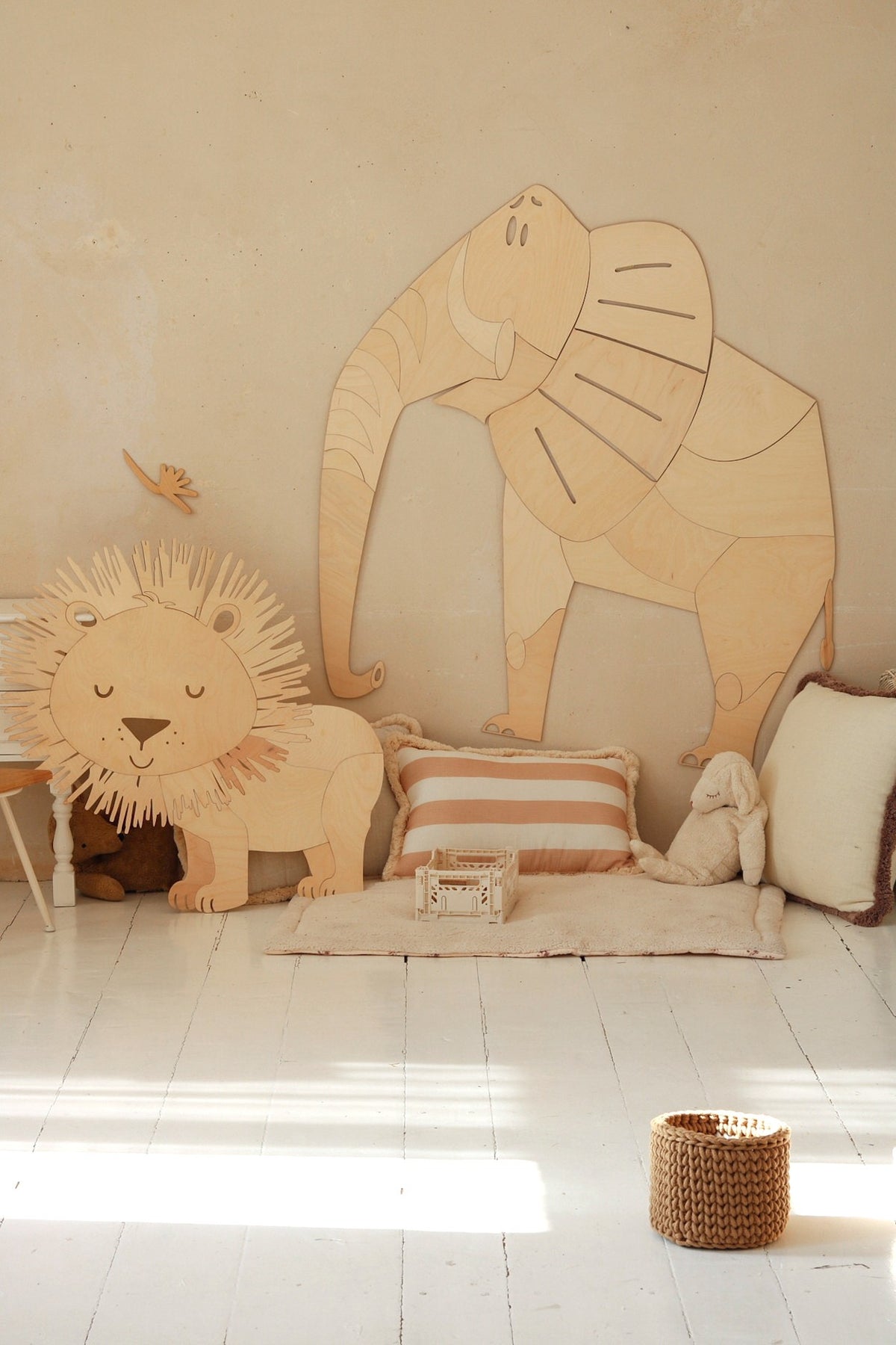 Safari Elephant – Wooden Wall Decoration