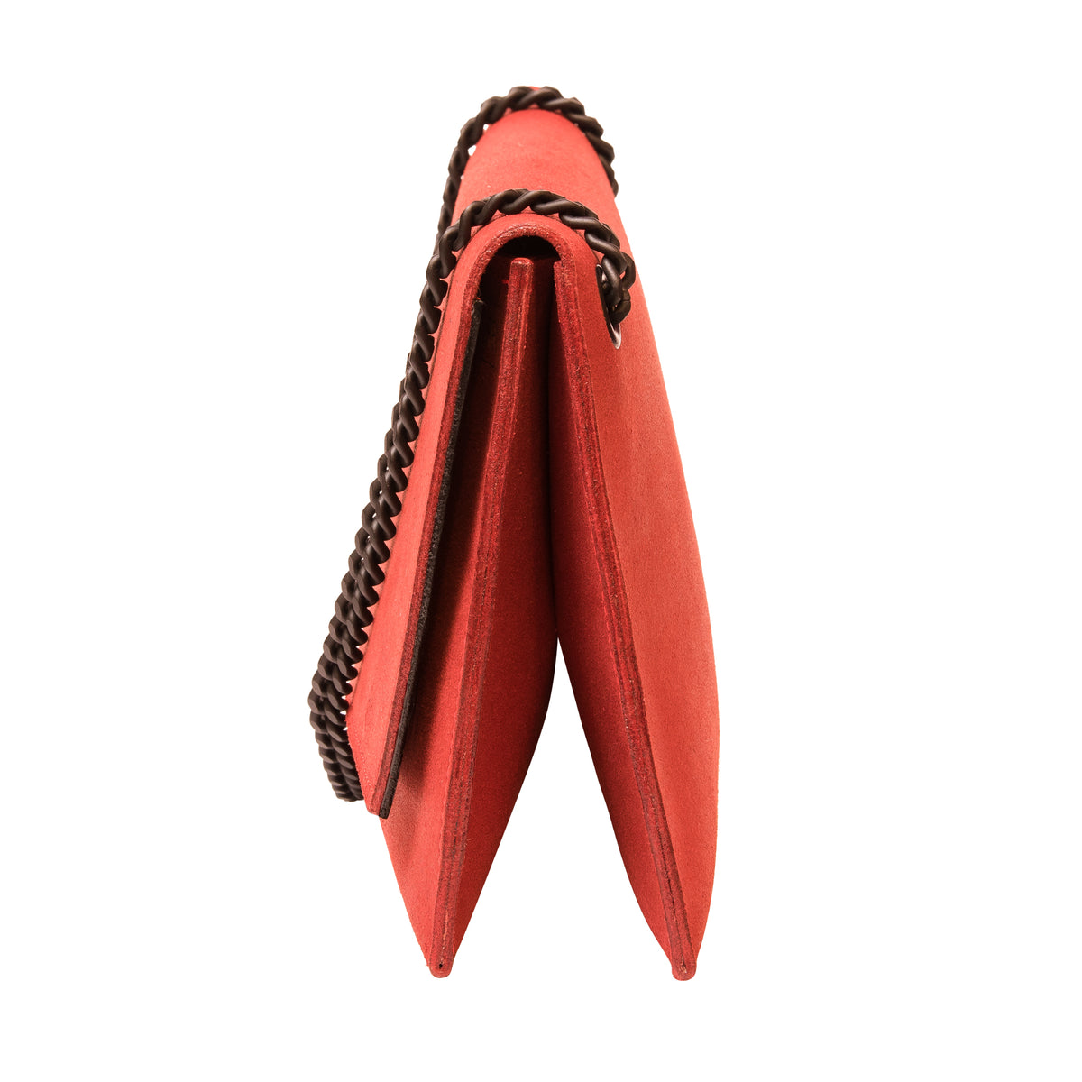 Chain Shoulder Bag - Red