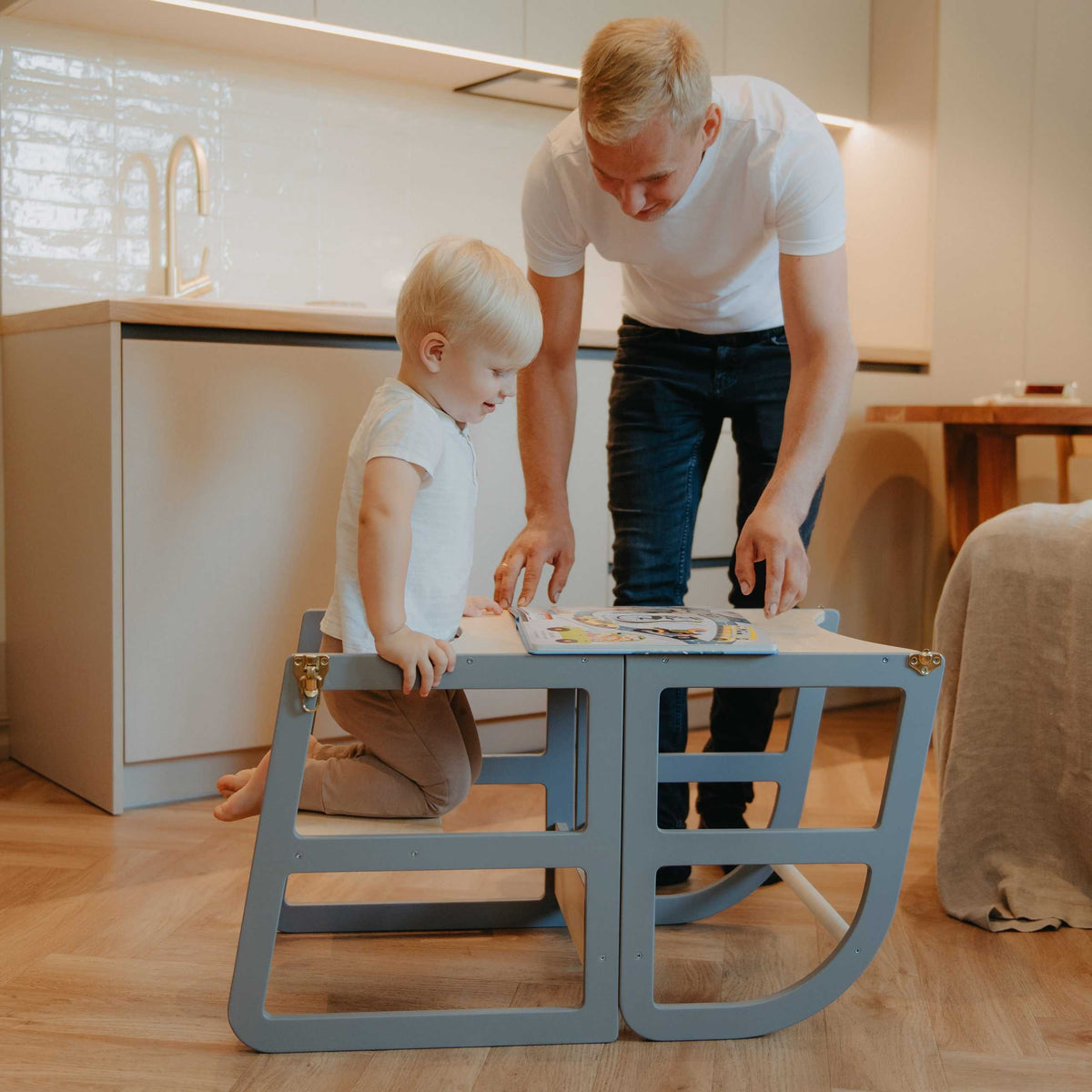 Transformable Kitchen Tower, Convertible 2-in-1
