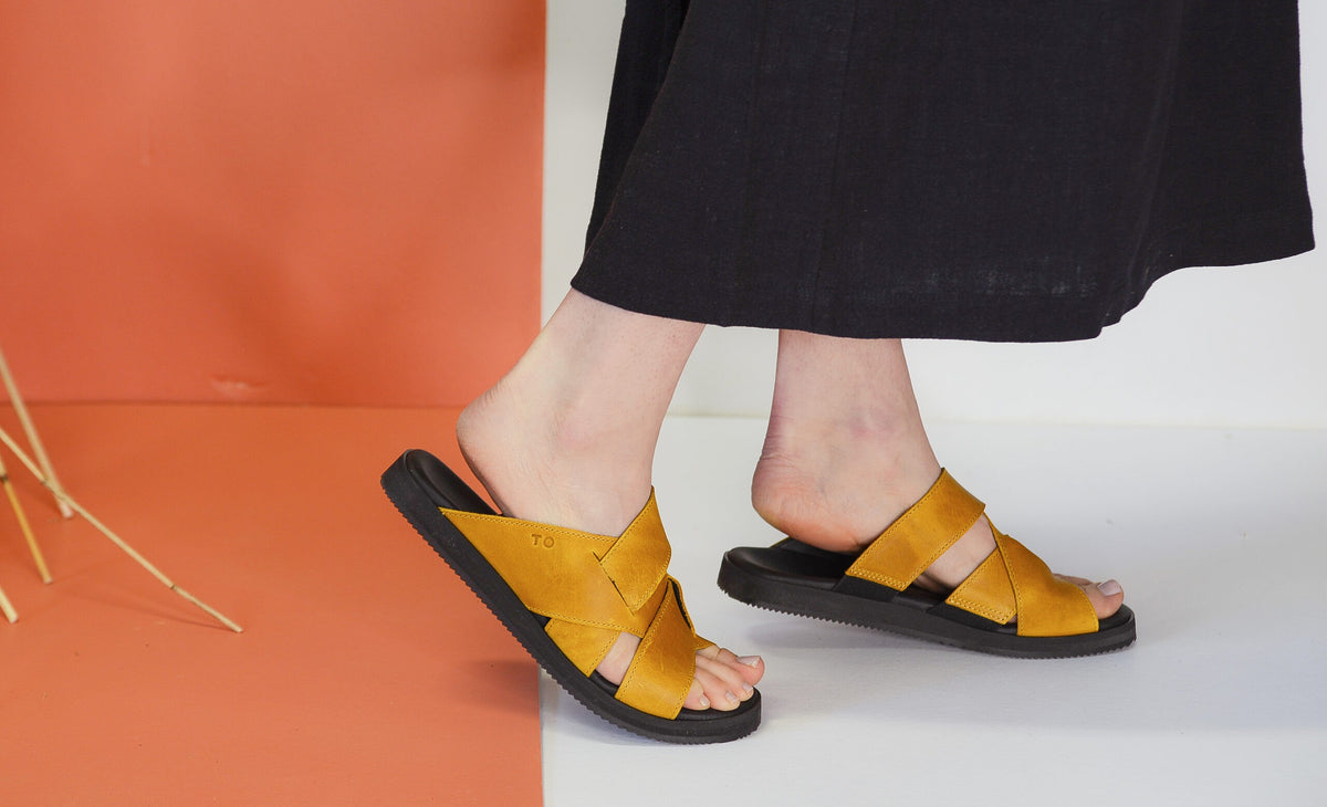 Helsinki Sandals for Her - Ocre