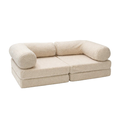 HoneyHug Soft Modular Sofa for Children – Teddy Cream