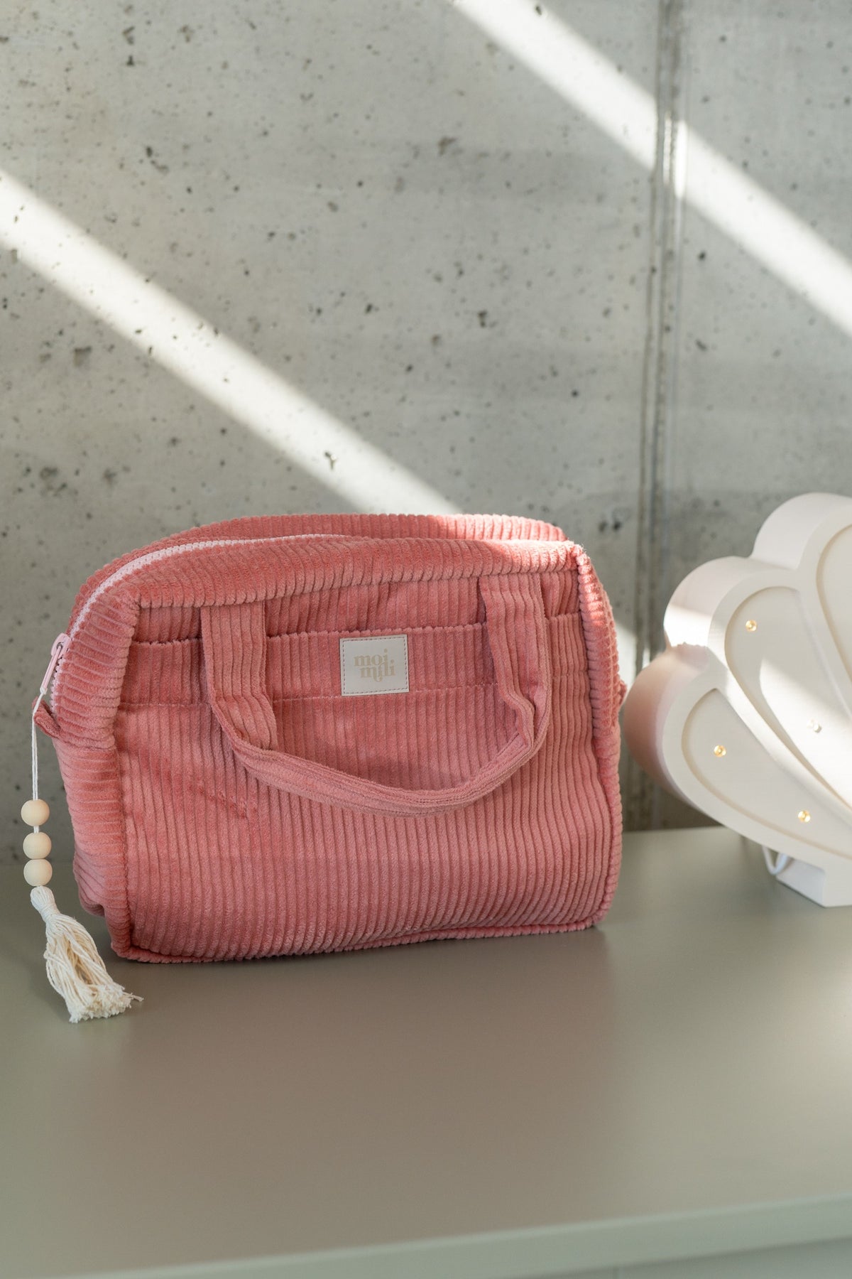 Make-Up Bag Set of 2 - Coral ds