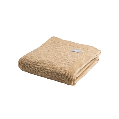 Merino wool baby blanket HAPPINESS