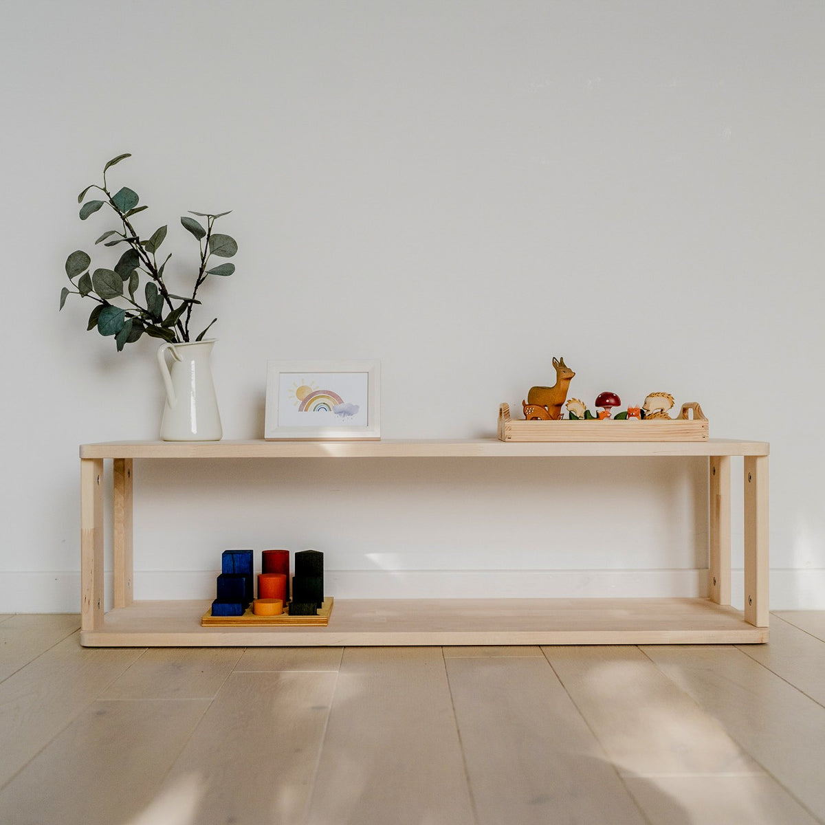 Modular Montessori Shelf Straight - 2 Shelves