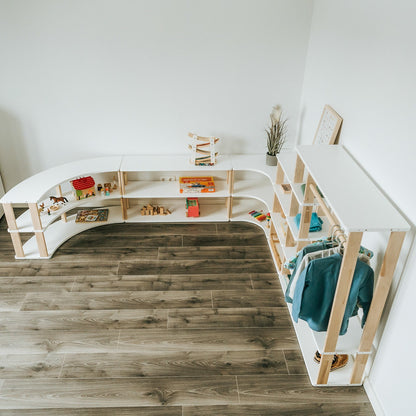 Modular Montessori Shelf Straight Mini - 3 Shelves