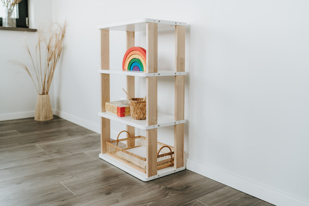 Modular Montessori Shelf Straight Mini - 4 Shelves