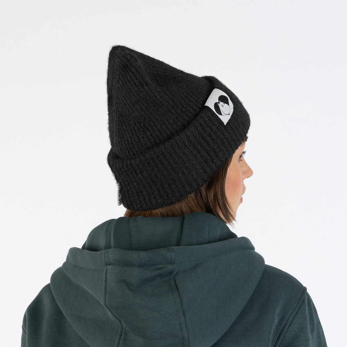 Moomintroll Fluffy Chunky Beanie - Black