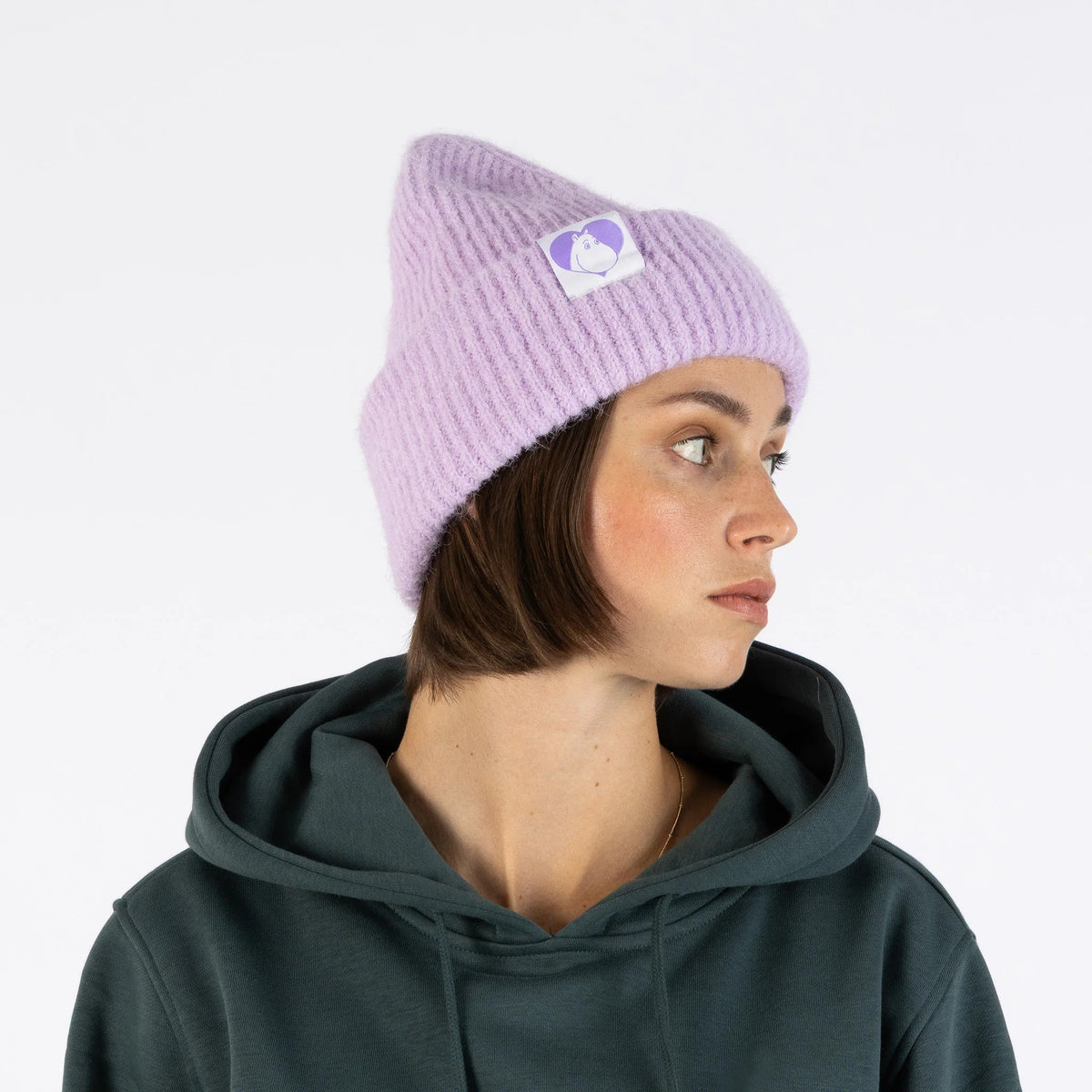 Moomintroll Fluffy Chunky Beanie - Lilac