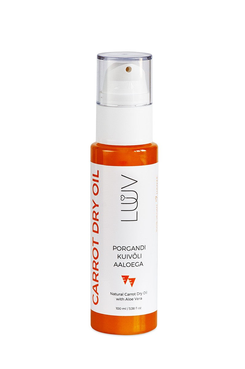 Natural Carrot Dry Oil With Aloe Vera, 100ml