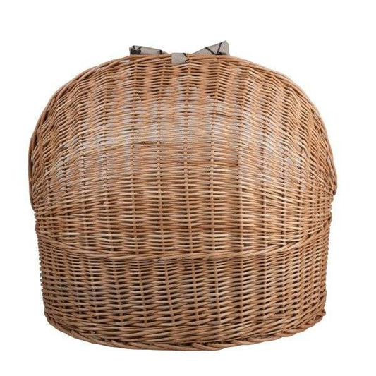 Natural Wicker Pet House Elsa With Cushion