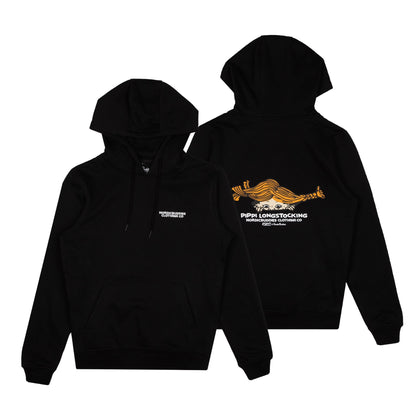 Pippi Longstocking Unisex Heavy Hoodie - Black