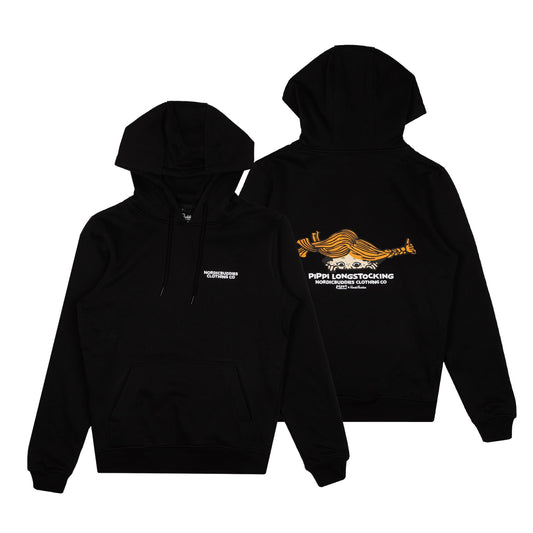 Pippi Longstocking Unisex Heavy Hoodie - Black