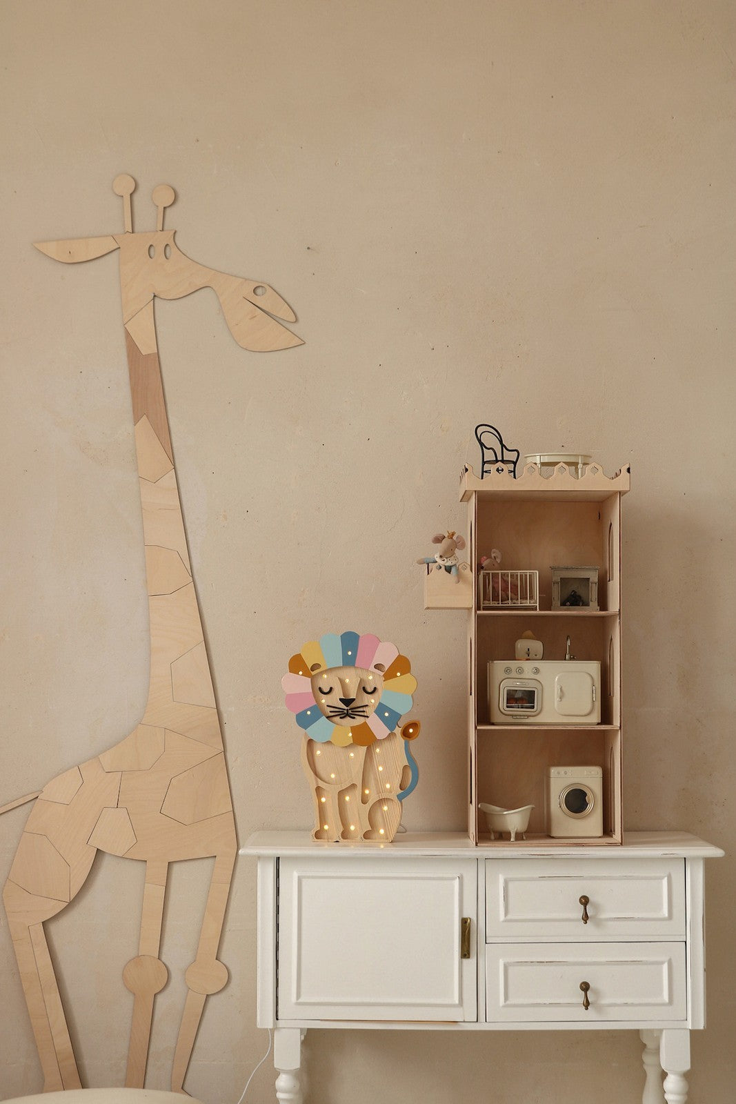 Safari Giraffe – Wooden Wall Decoration