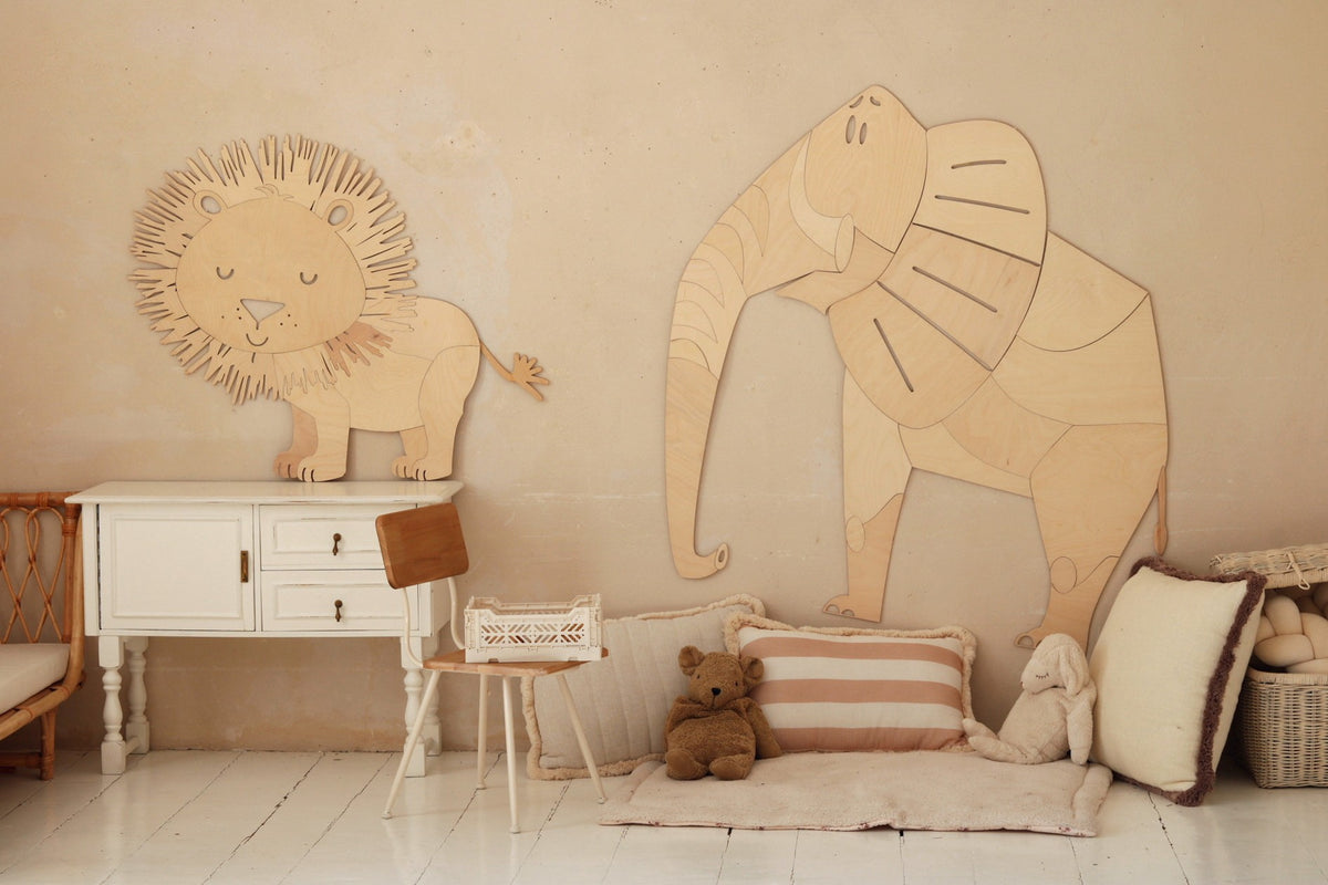 Safari Lion – Wooden Wall Decoration