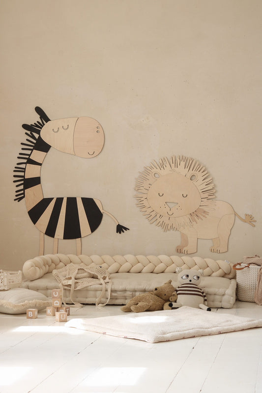 Safari Zebra – Wooden Wall Decoration