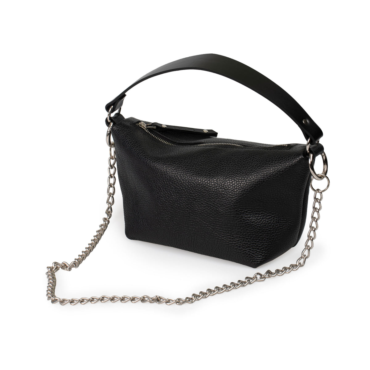 Soft Leather Baguette Handbag Selena