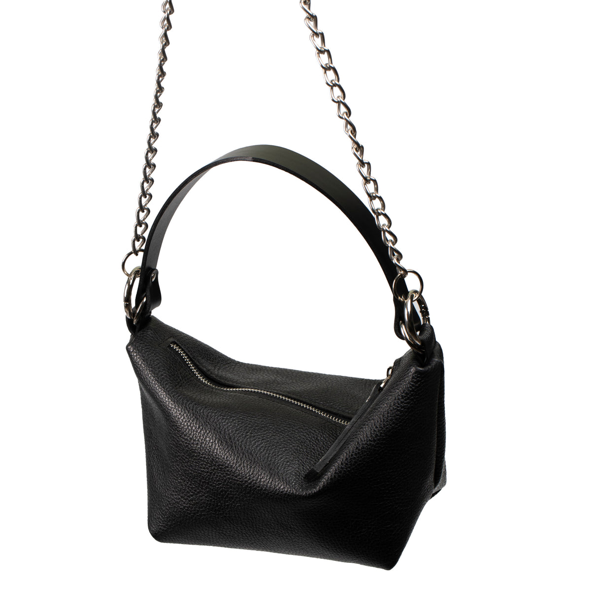 Soft Leather Baguette Handbag Selena