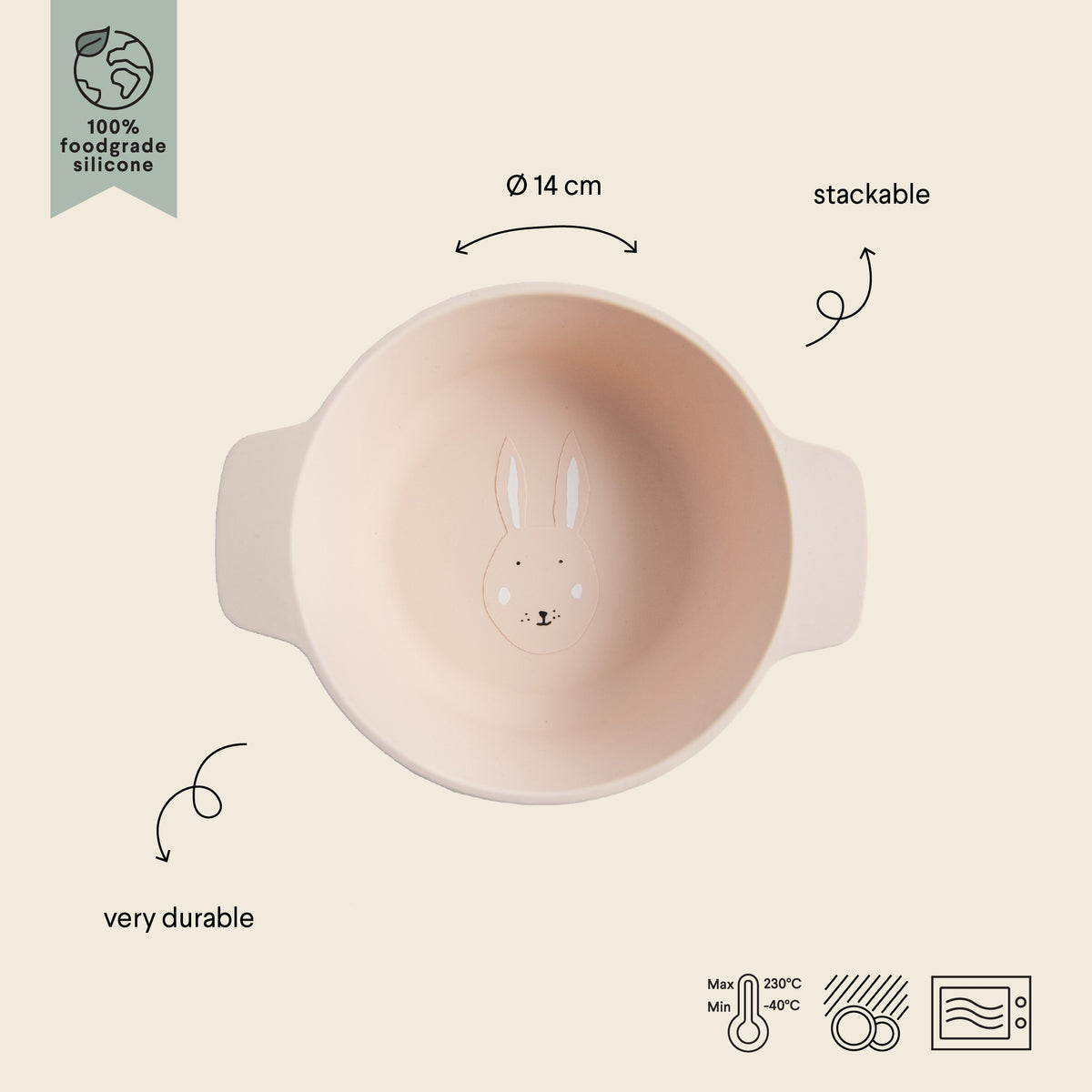 Silicone Bowl for Kids - Mrs. Rabbit