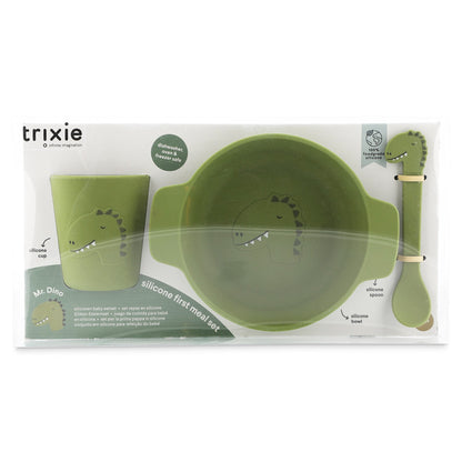 Silicone First Meal Set for Kids - Mr. Dino