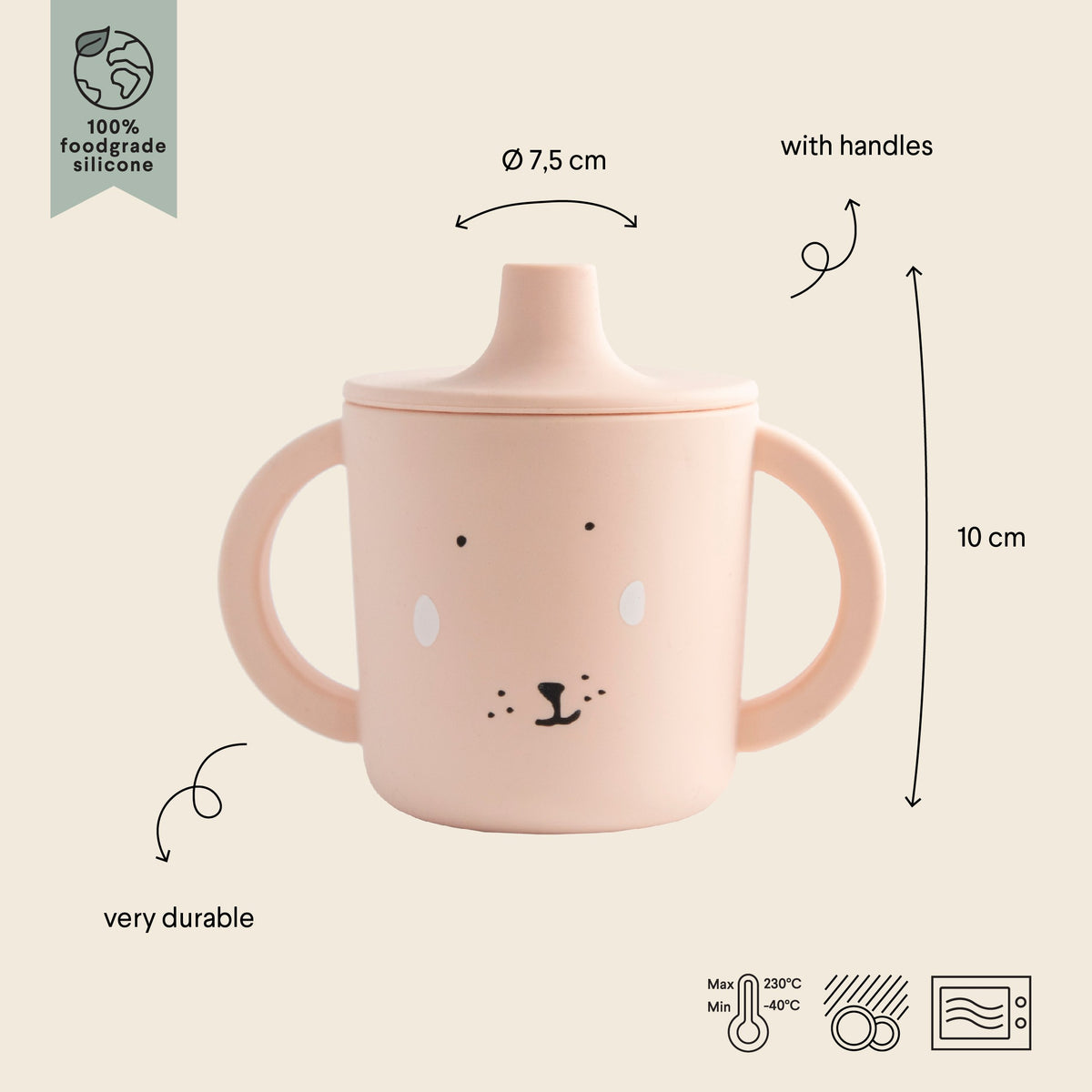 Silicone Sippy Cup - Mrs. Rabbit