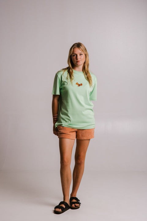 Squirrel Heavy T-shirt - Light Green