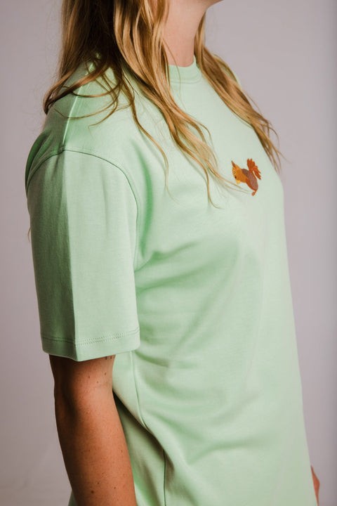 Squirrel Heavy T-shirt - Light Green