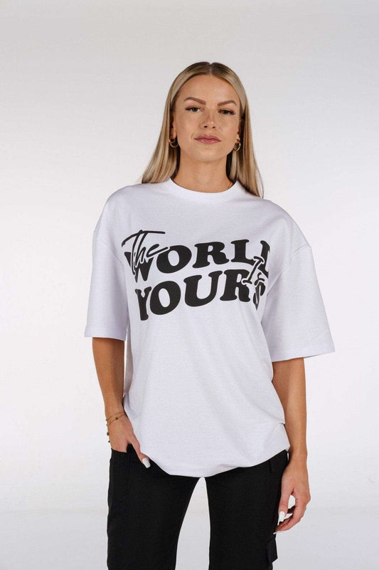 T-Shirt The World Is Yours - White
