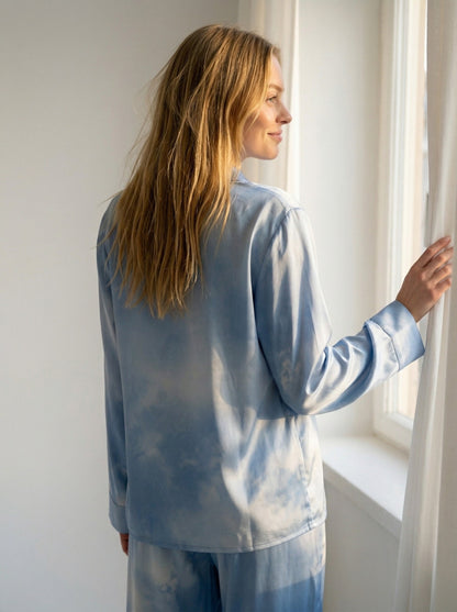 Tæwas Silk Pyjamas – Blue Sky
