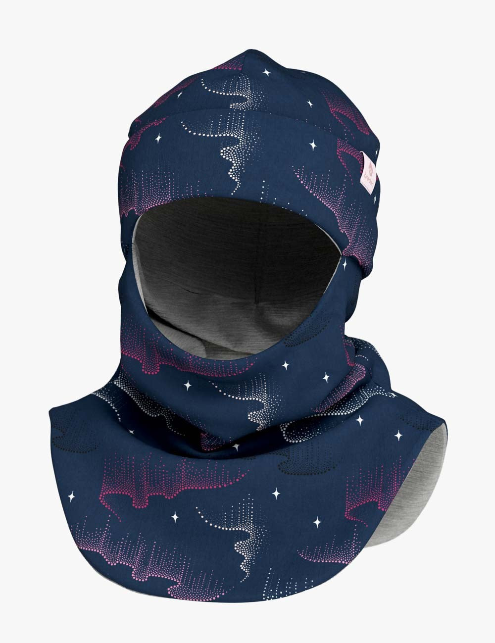 Thermal Merino Balaclava For Kids CLAVAN - Northern Lights