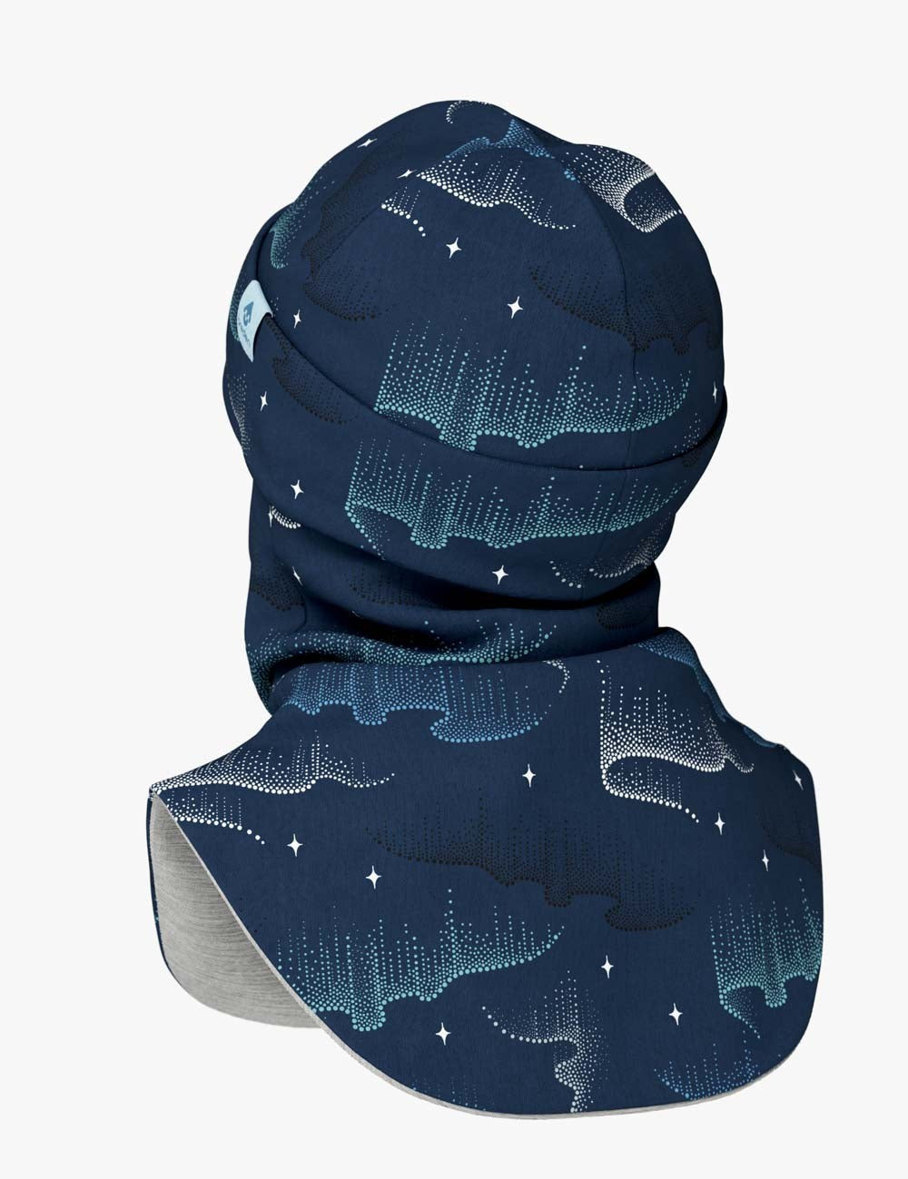 Thermal Merino Balaclava For Kids CLAVAN - Northern Lights