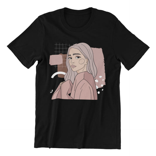 Unisex Organic Cotton T-shirt with Illustration - Whisperer