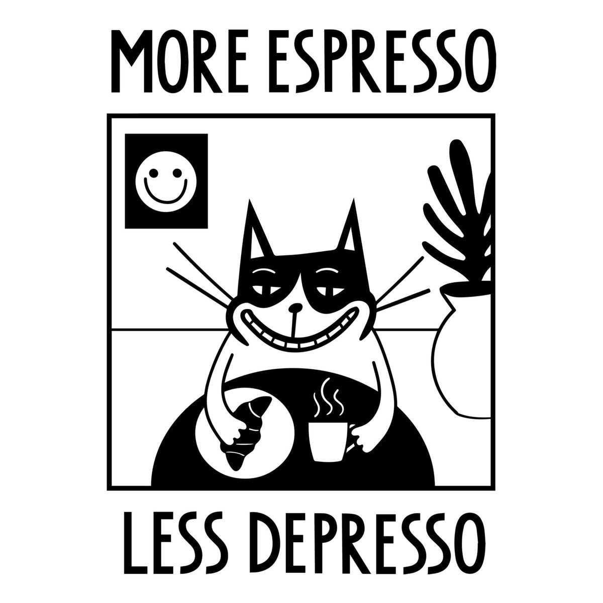 Unisex T-shirt - More Espresso Less Depresso