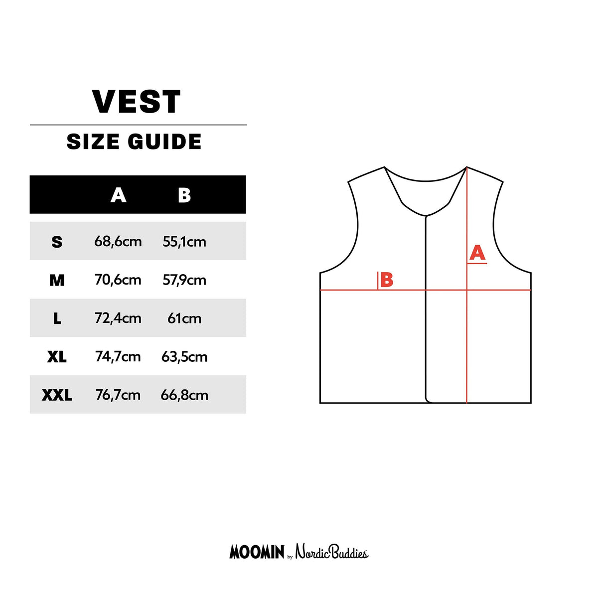 Unisex Vest - Green Moomin Classics