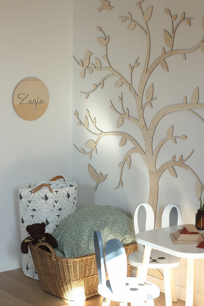 Wooden Wall Decoration - Tree with Birds