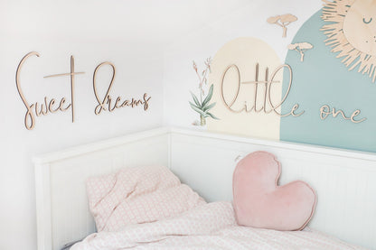 Wooden Wall Sign - Sweet Dreams Little One